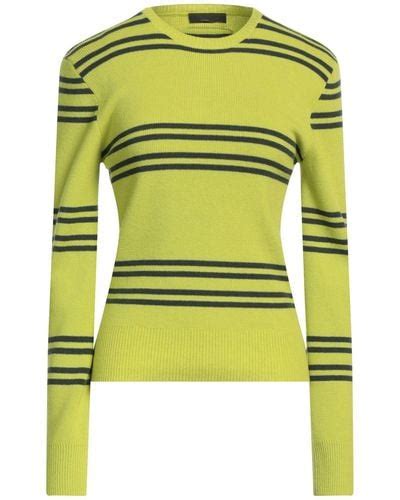 prada wool & silk dress gold or yellow|Prada knitwear.